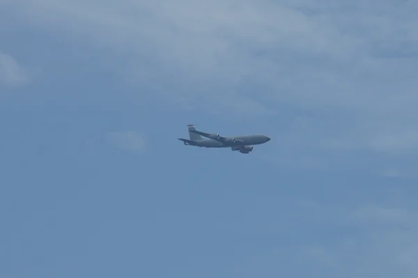 A Wisconsin Air National Guard Boeing KC-135 Stratotanker at the 2024 Milwaukee Air and Water Show along Lake Michigan in Milwaukee, Wisconsin (United States).