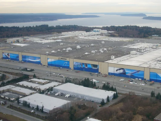 Usine d'assemblage Boeing Everett pour avions gros porteurs 747, 777 et 787