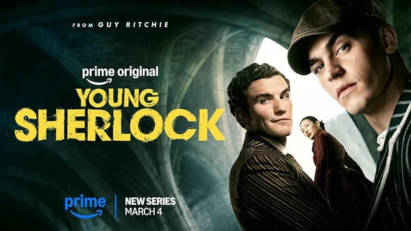 Affiche officielle de la série Young Sherlock de Prime Video avec Guy Ritchie.