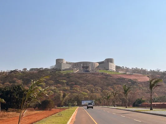 Le nouveau bâtiment du Parlement du Zimbabwe.