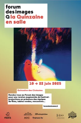 Affiche pour la reprise de la 57ème Quinzaine des Cinéastes au Forum des Images.