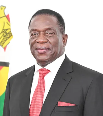 Portrait officiel du président Emmerson Mnangagwa.
