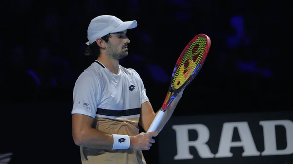 Valentin Vacherot lors du tournoi Swiss Indoors Basel 2025.