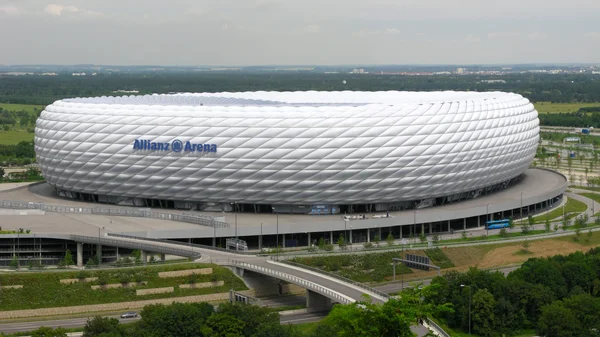 Vue extérieure de l'Allianz Arena, le stade du Bayern Munich.