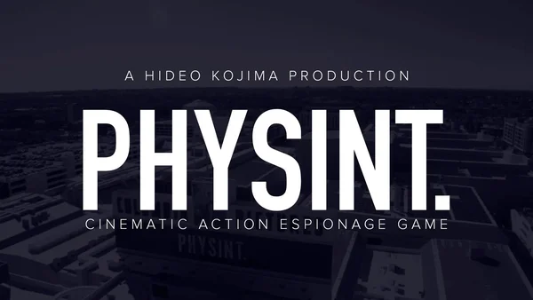 Logo officiel de Physint sur fond de paysage urbain.