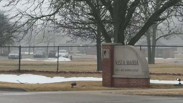 Le panneau de l'établissement Vista Maria, cadre des allégations d'abus dénoncées par d'anciennes victimes.