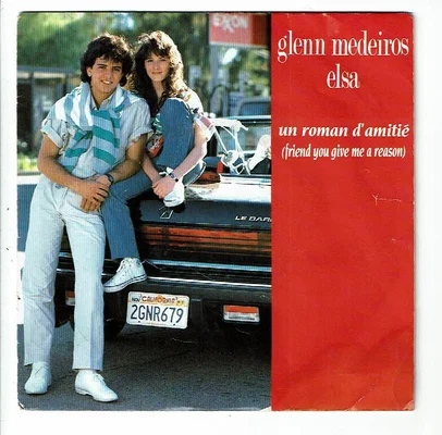 Glenn Medeiros et Elsa pour le single Un Roman d'Amitié.