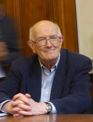 Marcel Gauchet lors d'une conférence sur la démocratie au Collège de Philosophie en 2017.