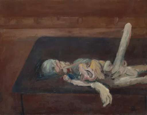 Portrait expressionniste réalisé par Georg Baselitz.