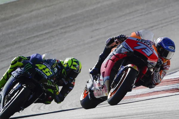 Passage dans un virage lors du GP de Portimao au Portugal.