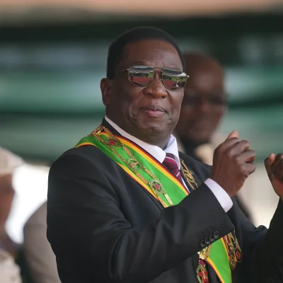 Emmerson Mnangagwa lors de son investiture pour un second mandat.