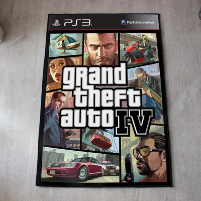 Le boîtier physique du jeu Grand Theft Auto IV sur PlayStation 3.