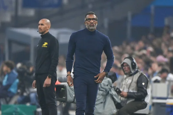 Habib Beye sur le terrain après le match contre Nice.