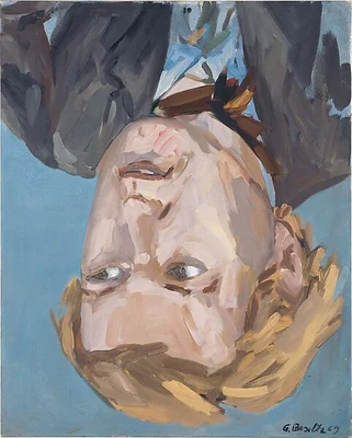 Portrait of H.M. Werner, une peinture à l'huile de Georg Baselitz.