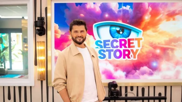 Christophe Beaugrand présentant le programme du retour de Secret Story.