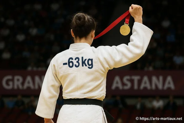 Melkia Auchecorne s'impose au Grand Chelem d'Astana -63 kg