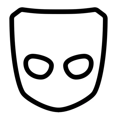 L'icône de Grindr dessinée dans le style iOS.