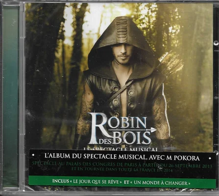 M. Pokora dans le rôle principal du spectacle musical Robin des Bois.