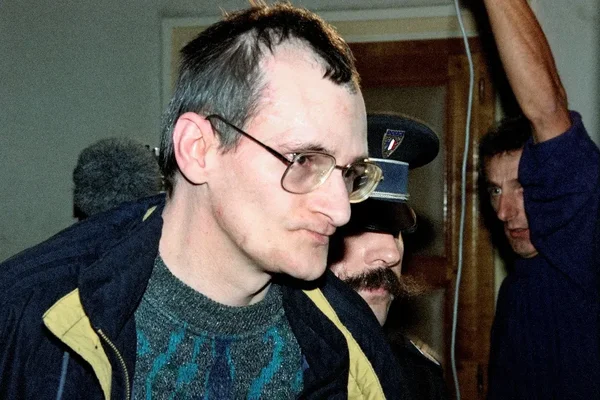 Francis Heaulme lors de sa condamnation à la perpétuité.