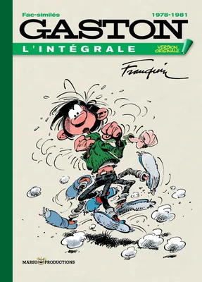 Couverture de l'intégrale de Gaston Lagaffe pour la période 1978-1981.
