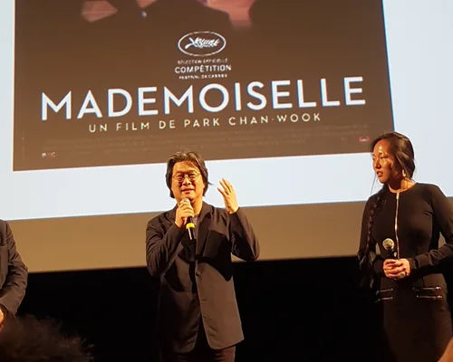 Park Chan-wook lors d'une avant-première au Festival Lumière en 2016.