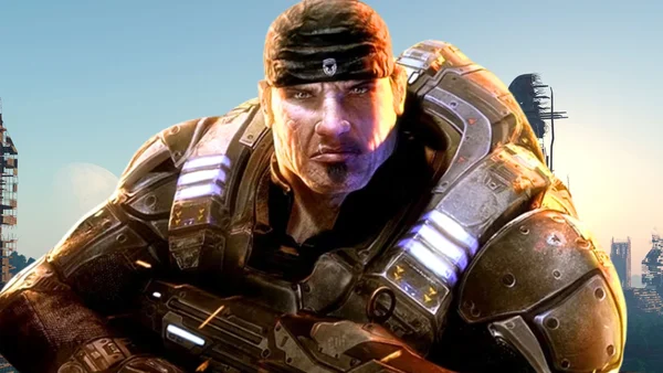 Portrait d'un combattant lourd de l'univers Gears of War.