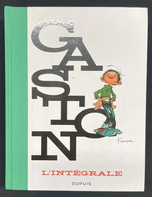 L'édition 'Dos vert' de l'intégrale de Gaston Lagaffe publiée par Dupuis.