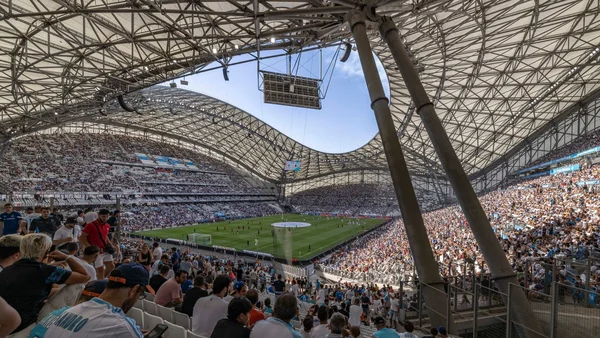 Le stade de l'OM, dont le quartier est désormais disponible dans l'univers Roblox.