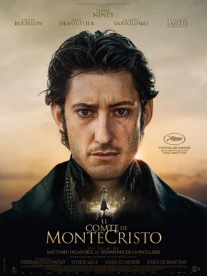 Affiche officielle du Comte de Monte-Cristo (2024) avec le branding Cannes.