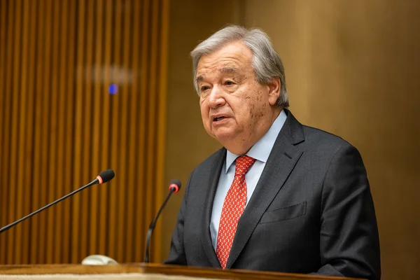 Rencontre entre le président Luiz Inácio Lula da Silva et António Guterres au siège des Nations Unies à New York.