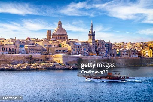 Vue panoramique de la capitale maltaise, La Valette.