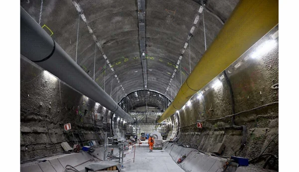 Infrastructures souterraines en cours d'aménagement à Bure.