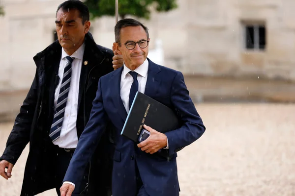 Bruno Retailleau s'exprimant sur la mise en œuvre du Pacte européen pour l'asile et la migration.