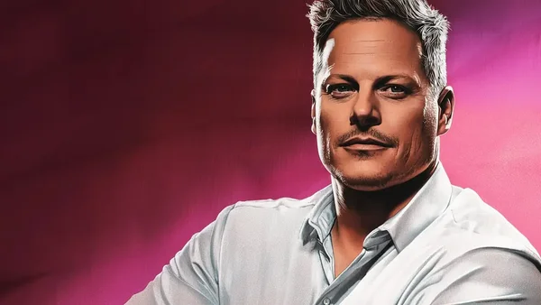 Portrait illustré de Matthieu Delormeau.