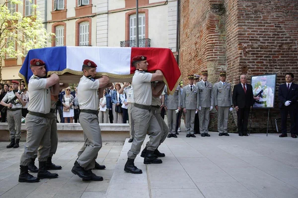 Hommage national à Florian Montorio, Casque bleu français tué au Liban, à Montauban.
