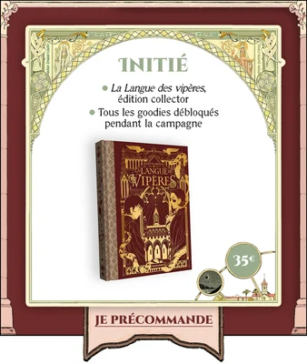 Visuel promotionnel pour la précommande de l'édition collector du livre.