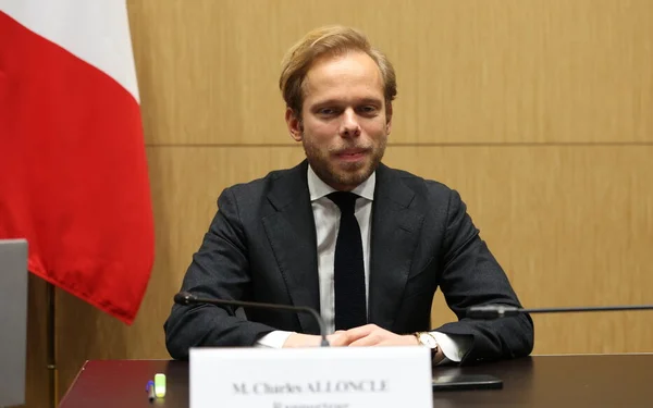 Charles Alloncle lors de la commission d'enquête sur l'audiovisuel public.