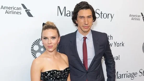 Scarlett Johansson et Adam Driver posant ensemble lors de la sélection officielle du Festival de Cannes 2026.