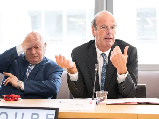 Éric Lombard s'exprimant lors d'une intervention officielle.