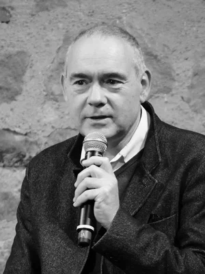 Christian Boltanski s'exprimant lors de la manifestation « le livre à Metz » en 2023.