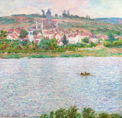 L'œuvre 'Vétheuil, effet du matin' peinte par Claude Monet en 1901.
