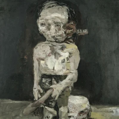 'La Grande Nuit foutue' (1962-1963), œuvre de Georg Baselitz conservée au Museum Ludwig.