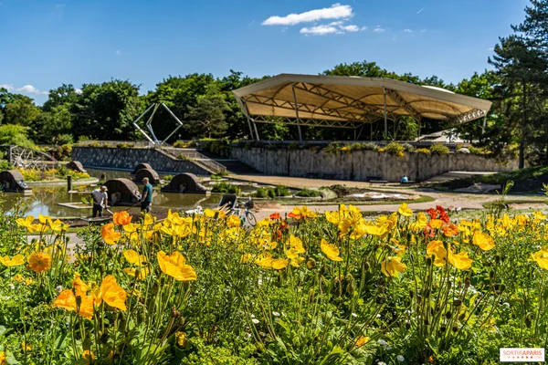 Le cadre bucolique du Parc Floral, accueillant le festival Classique au Vert.