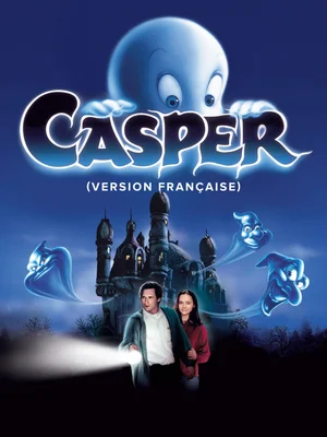 Affiche officielle du film Casper présentant le fantôme et le manoir hanté.