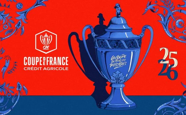 Visuel officiel pour le lancement de l'édition 2025/2026 de la Coupe de France Crédit Agricole.