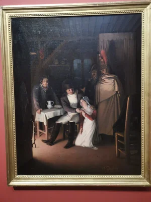 Napoléon et la Champenoise, œuvre de Jean-Louis Dulong.