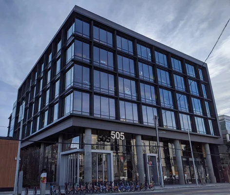 Le siège social de Pinterest situé au 505 Brannan Street à San Francisco, Californie.