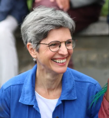Sandrine Rousseau lors des journées d'été des écologistes 2021 à Poitiers.