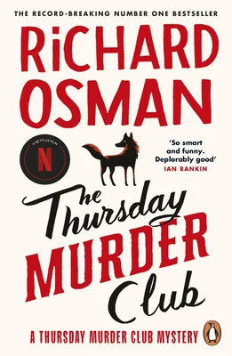 Couverture de l'édition originale de 'The Thursday Murder Club', premier roman de la série.