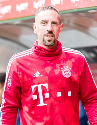 Franck Ribéry en tenue d'entraînement du FC Bayern Munich.